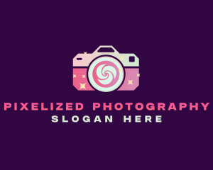 Sparkling Photography Camera  logo design