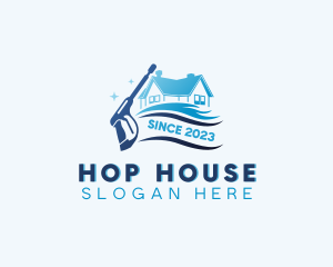 Clean House Pressure Washing logo design