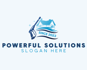 Clean House Pressure Washing logo design