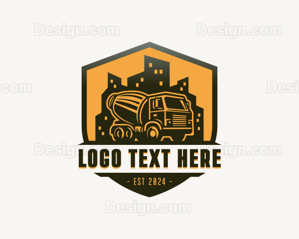 Trucking Concrete Truck Logo