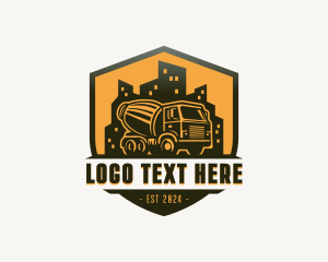 Trucking Concrete Truck logo