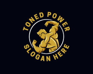 Bodybuilder Fitness Gym logo