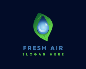 Fresh Water Droplet  logo design