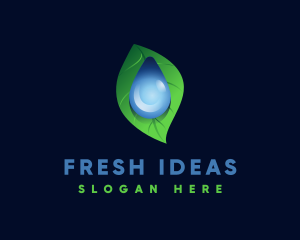 Fresh Water Droplet  logo design