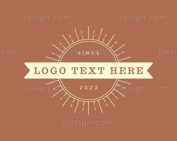 Generic Sunrays Banner Business Logo