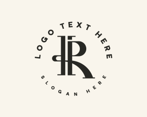 Stylish Serif Business Letter IR logo