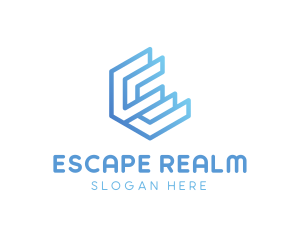 Blue Letter E logo