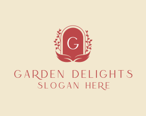 Floral Organic Garden logo design