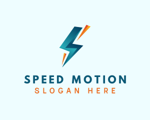 Gradient Electric Bolt logo design