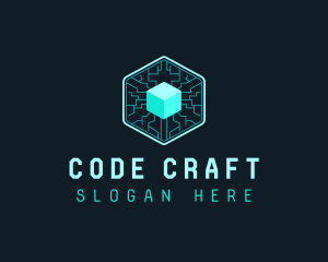  Cube Digital Coding  logo design