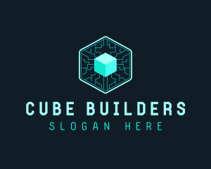  Cube Digital Coding  logo design