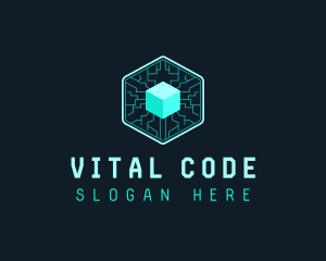  Cube Digital Coding  logo design