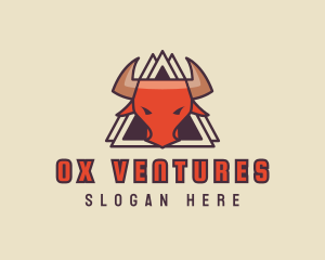 Ox Head Horns logo design