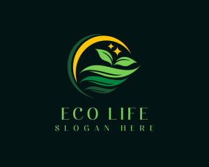 Organic Farm Seedling logo design