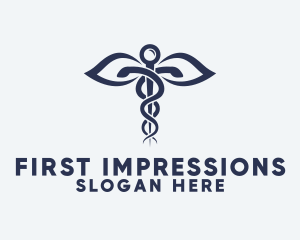 Medical Health Caduceus logo design