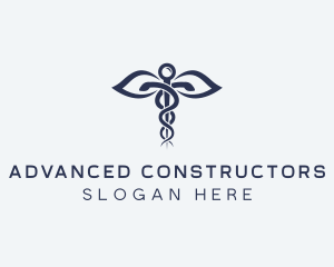 Medical Health Caduceus logo design