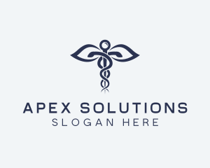 Medical Health Caduceus logo design