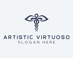 Medical Health Caduceus logo design