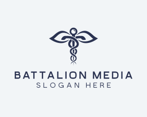 Medical Health Caduceus logo design