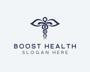 Medical Health Caduceus logo design