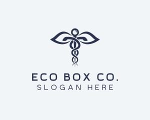 Medical Health Caduceus logo design