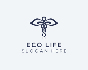 Medical Health Caduceus logo design