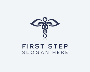 Medical Health Caduceus logo design