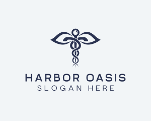 Medical Health Caduceus logo design