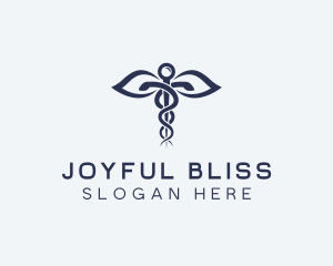 Medical Health Caduceus logo design