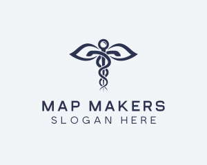 Medical Health Caduceus logo design