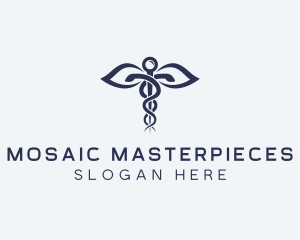 Medical Health Caduceus logo design