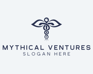 Medical Health Caduceus logo design