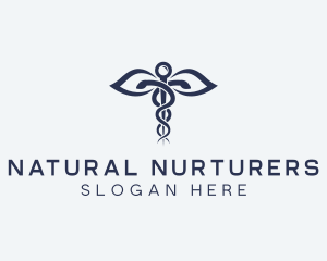 Medical Health Caduceus logo design