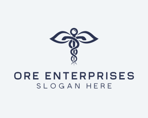 Medical Health Caduceus logo design