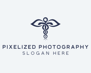 Medical Health Caduceus logo design