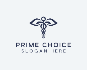 Medical Health Caduceus logo design