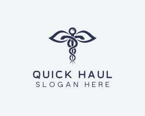 Medical Health Caduceus logo design