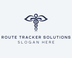 Medical Health Caduceus logo design