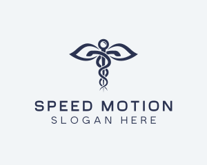 Medical Health Caduceus logo design