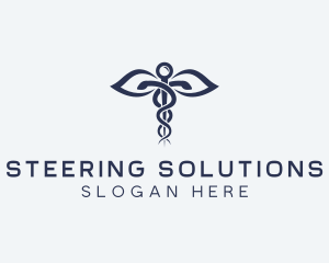 Medical Health Caduceus logo design