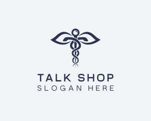 Medical Health Caduceus logo design