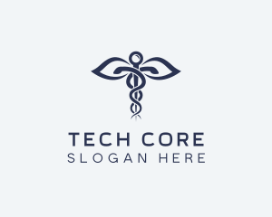 Medical Health Caduceus logo design