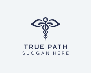 Medical Health Caduceus logo design