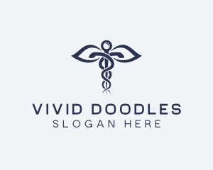 Medical Health Caduceus logo design