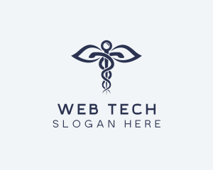 Medical Health Caduceus logo design