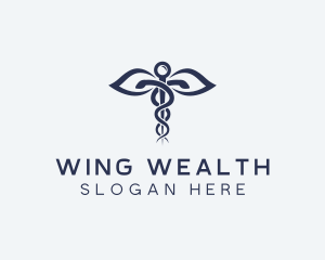 Medical Health Caduceus logo design