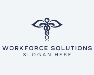 Medical Health Caduceus logo design