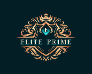 Premium Crown Shield logo design