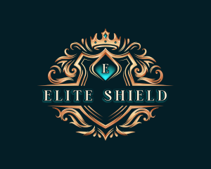 Premium Crown Shield logo design