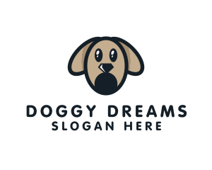 Diamond Puppy Dog logo design